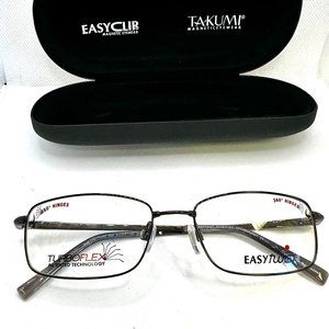 New Turboflex Easytwist 888 Men's Eyeglass Frame Color 20 53-17-140 Shiny Grey